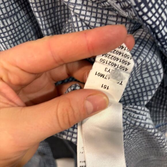 The North Face Men's Short Sleeve Button Down Shirt ~ Light Blue print M - Picture 7 of 9